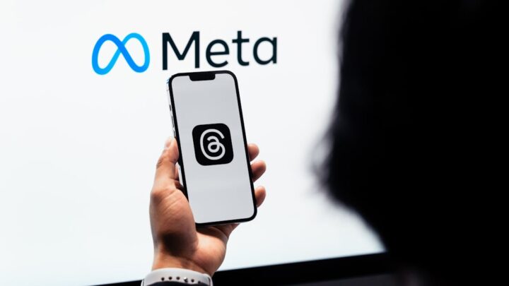 Meta retargeting ads for Chennai businesses — smartphone showing Meta app for social media advertising