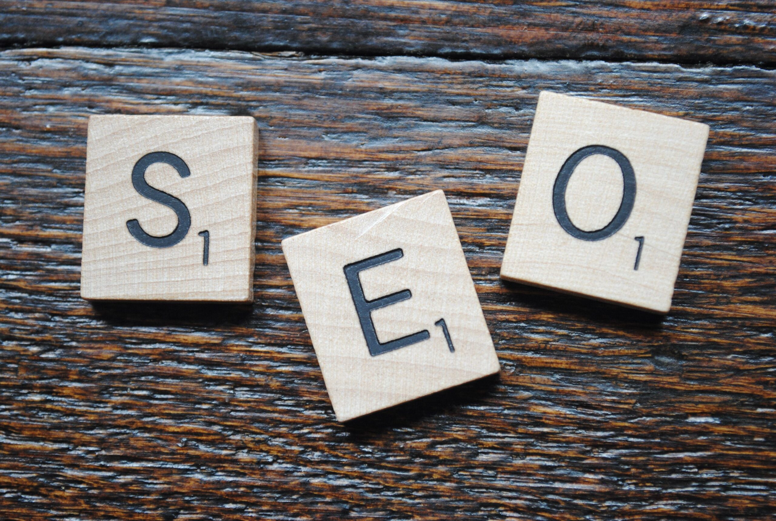 SEO letter tiles representing search engine strategy